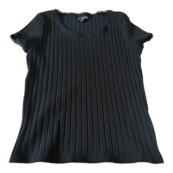 J. Crew Black Short Sleeve Tee - Picture 1 of 5